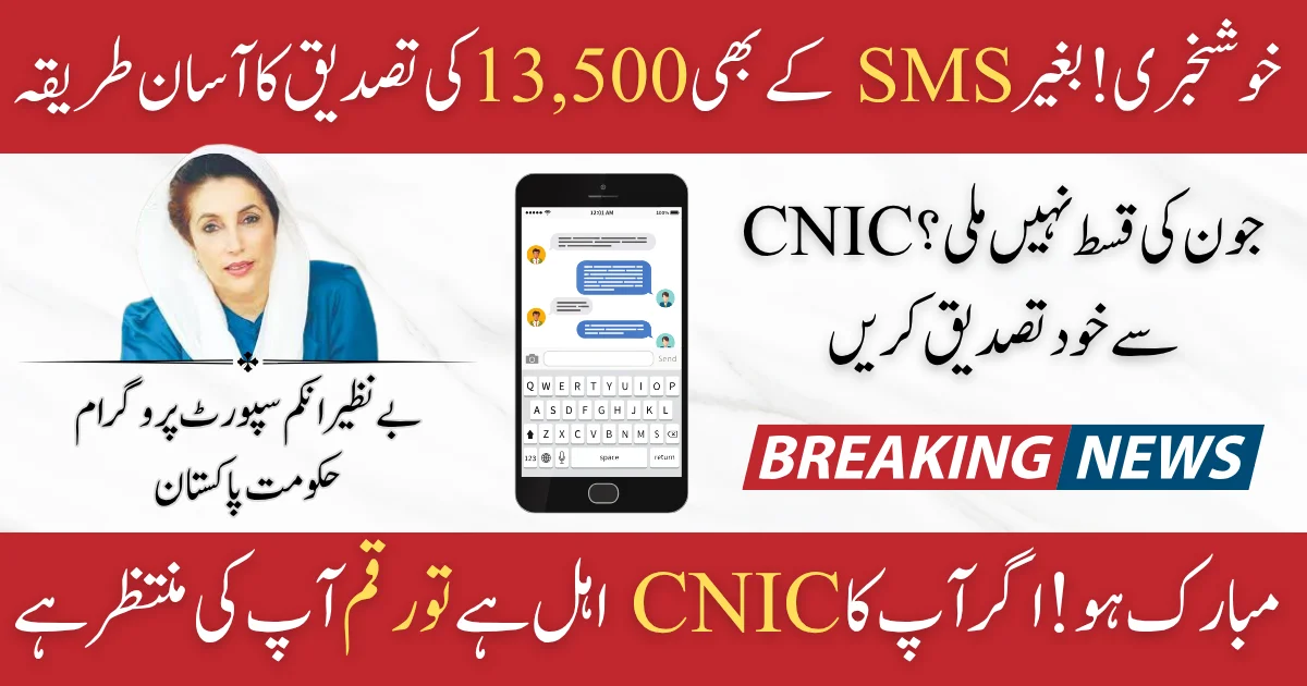 8171 BISP Payment SMS Not Received in June 2025 Check Your Rs. 13,500 Payment Status by CNIC (1)