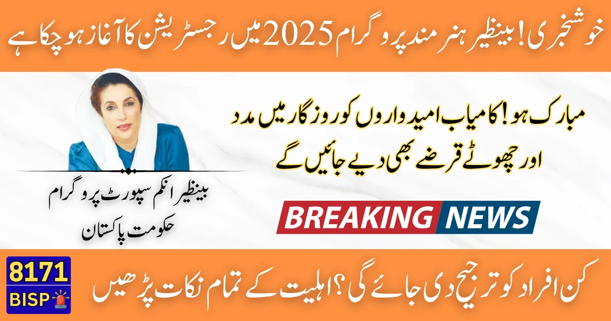 Benazir Hunarmand Program 2025 Registration Complete Guide to Apply Online or at Tehsil Office